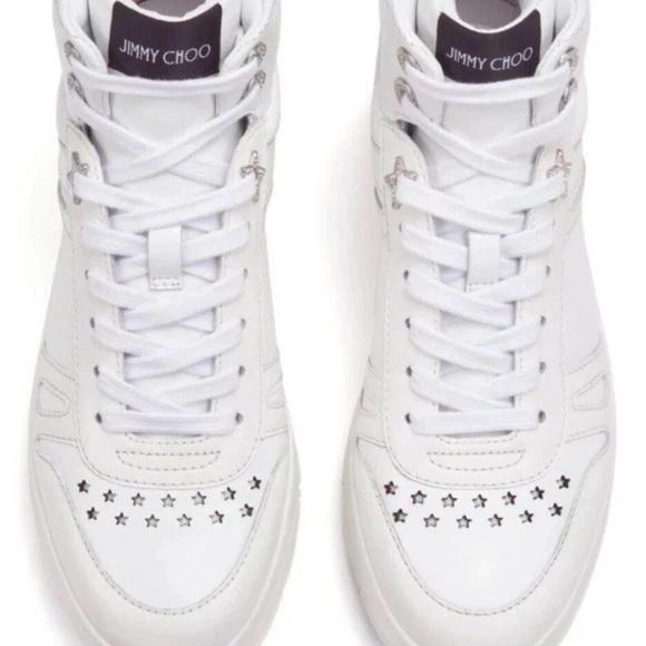 Jimmy Choo Men's Hawaii High TopSneakers Size 44.5.Brand New & Authentic
